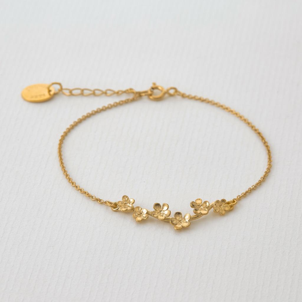 A.M. Forget Me Not Bracelet Gold