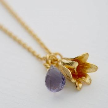 A.M. Little Bluebell Necklace Gold