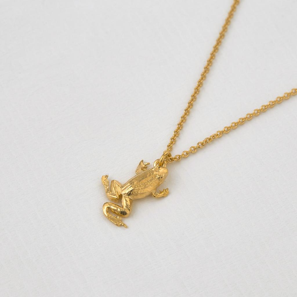 A.M. Frog Necklace Gold