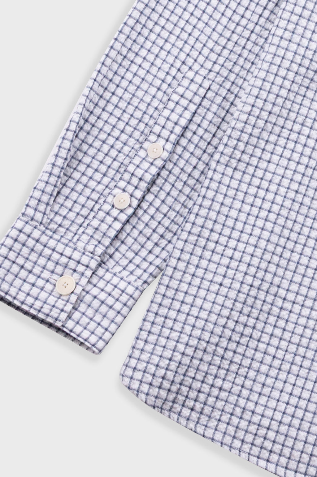 Easy Fit Shirt Soft Blue Mini Check