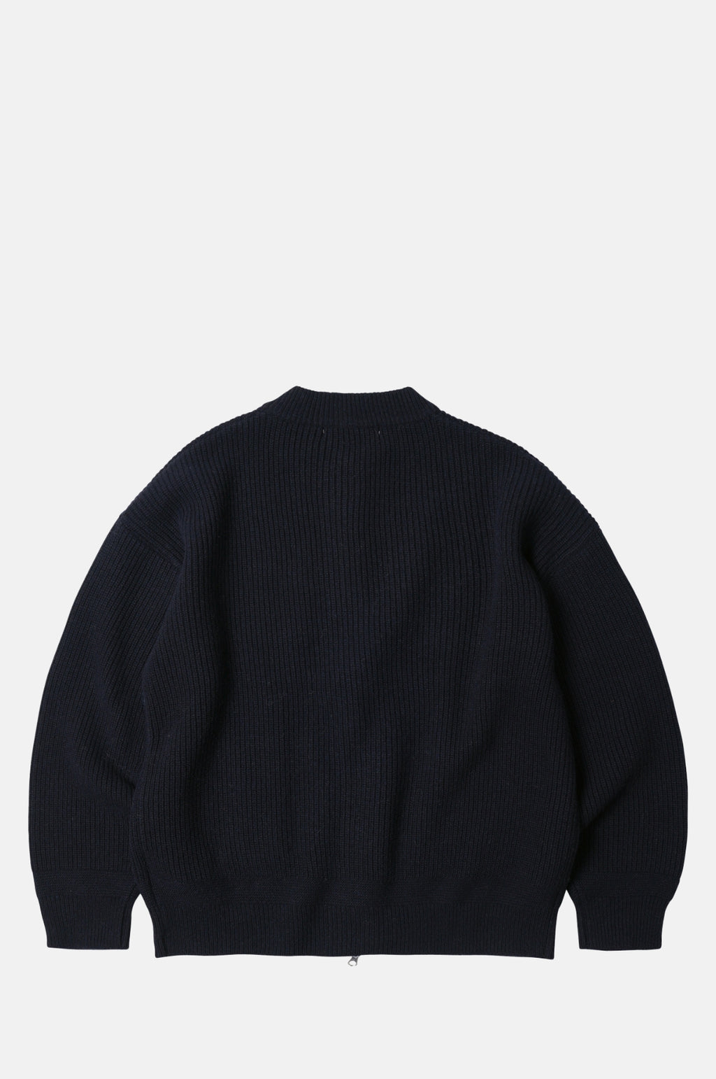 Wool Deck Zipup Cardigan Navy