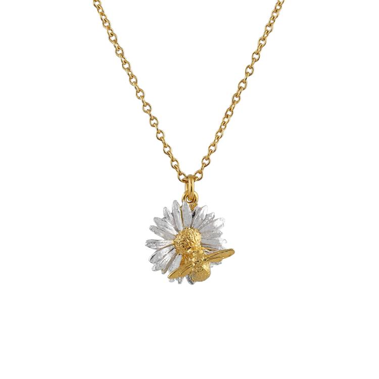 A.M. Daisy Necklace with Teeny Weeny Bee