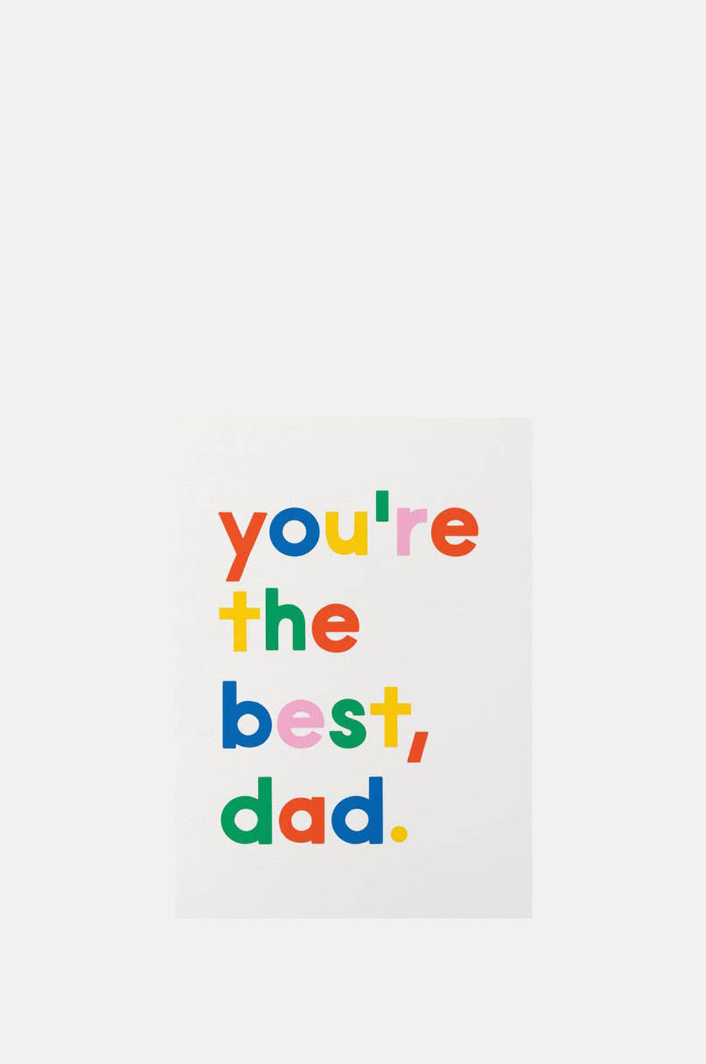 Graphic Factory Best Dad Fathers Day Card.