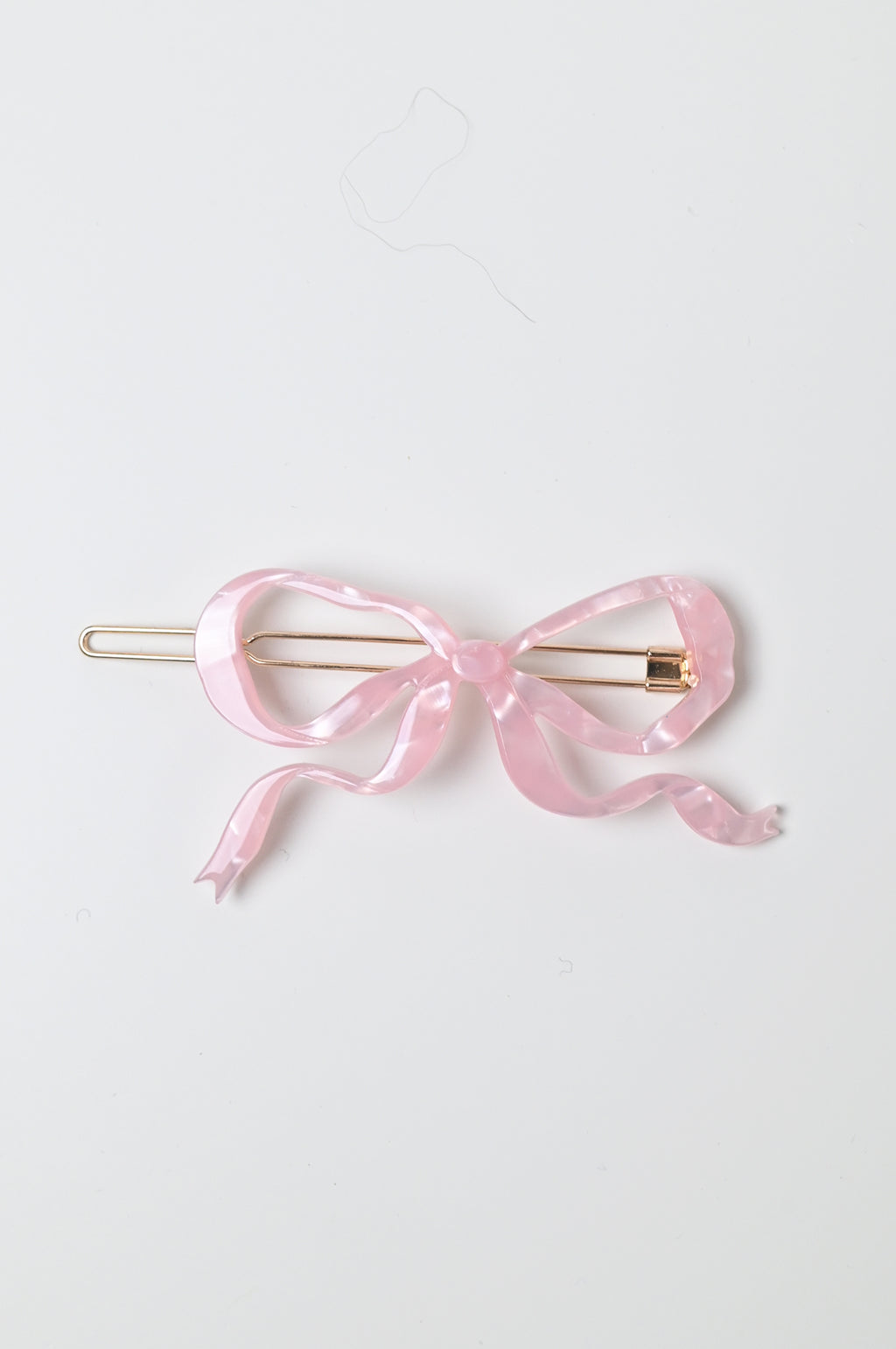 Ribbon Bow Clip Pink