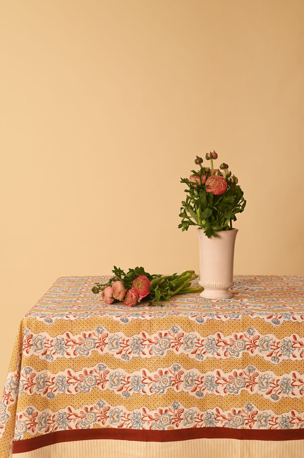 Yellow Blooming Trellis Tablecloth