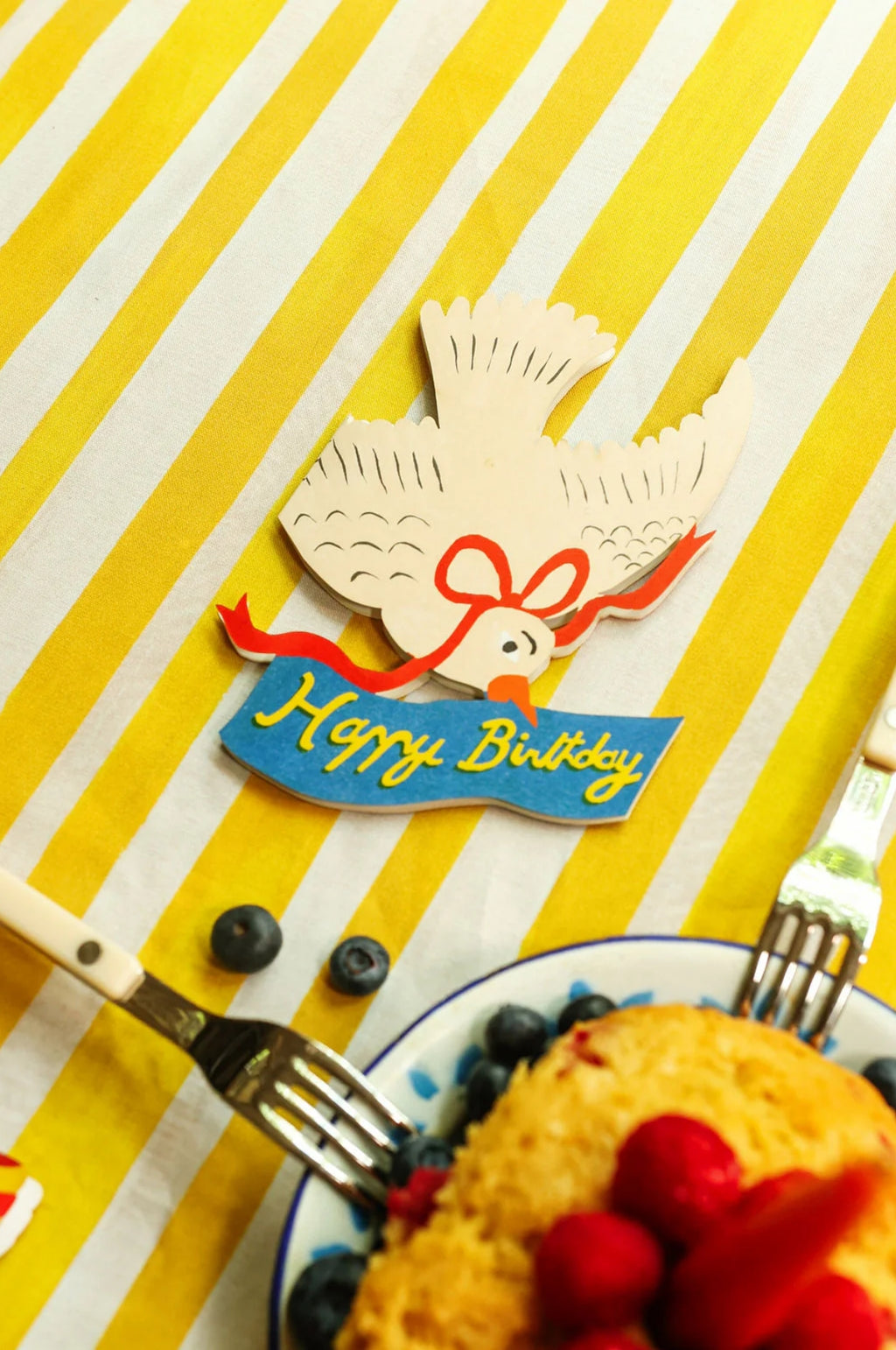 Happy Birthday Bird Die Cut Card