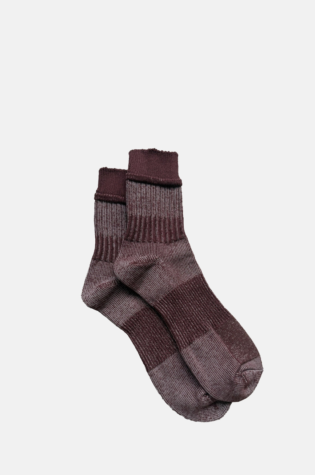 Ivy Ellis Boro Patchwork Socks Brown.