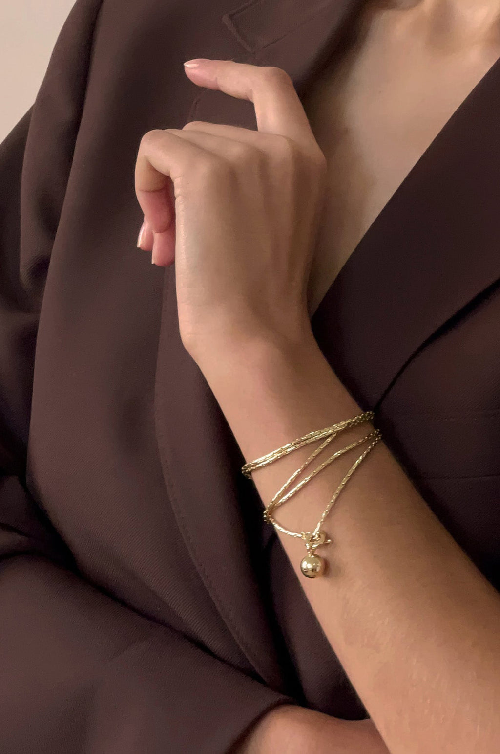 Constance Gold Wrap Chain Necklace