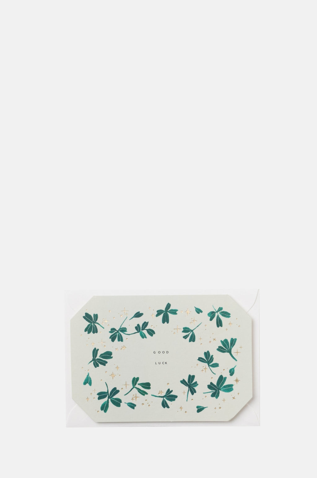 Katie Housley Good Luck Die Cut Foiled Card.