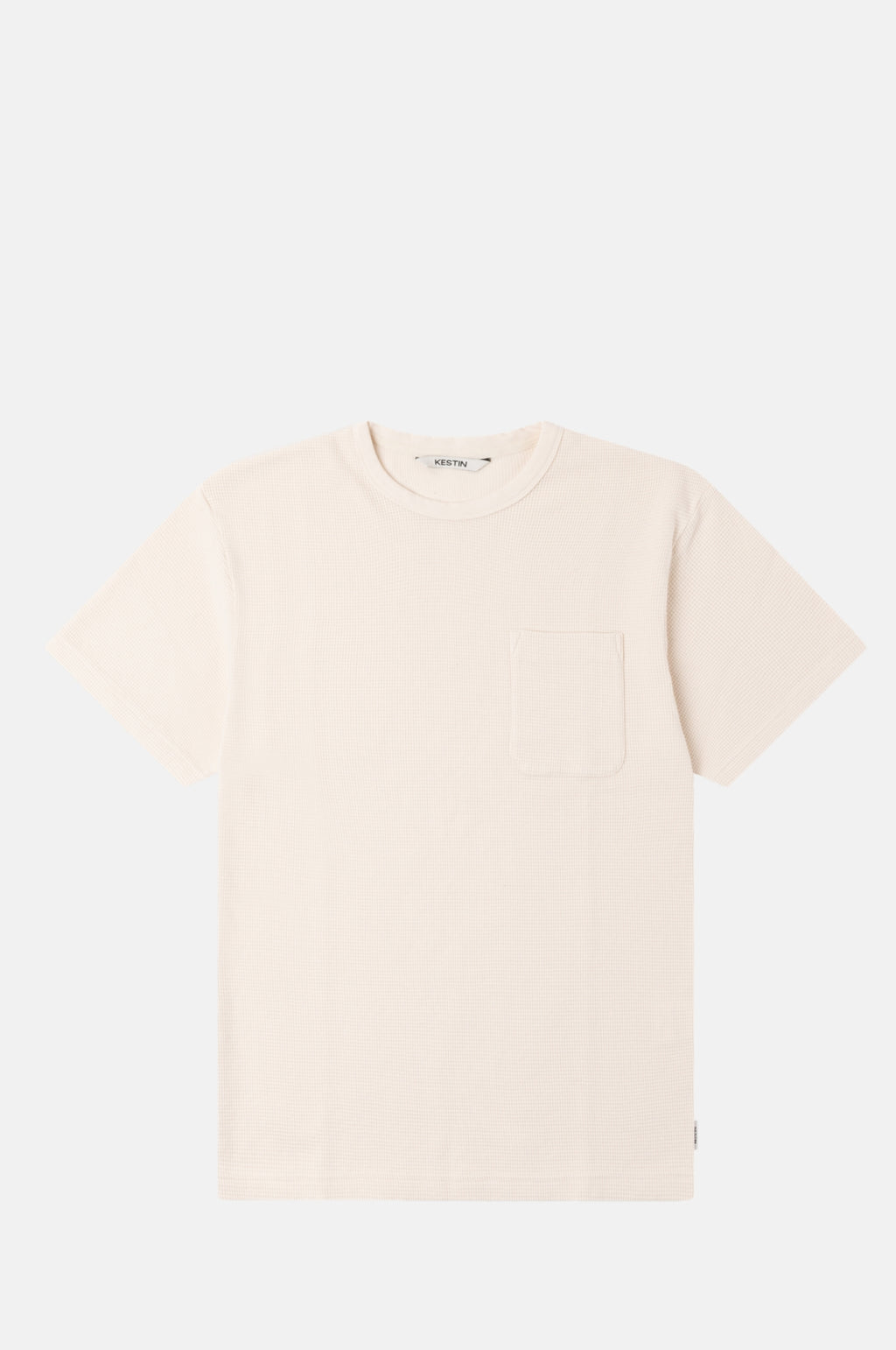 Kestin Fly T-Shirt Natural Brushed Waffle.