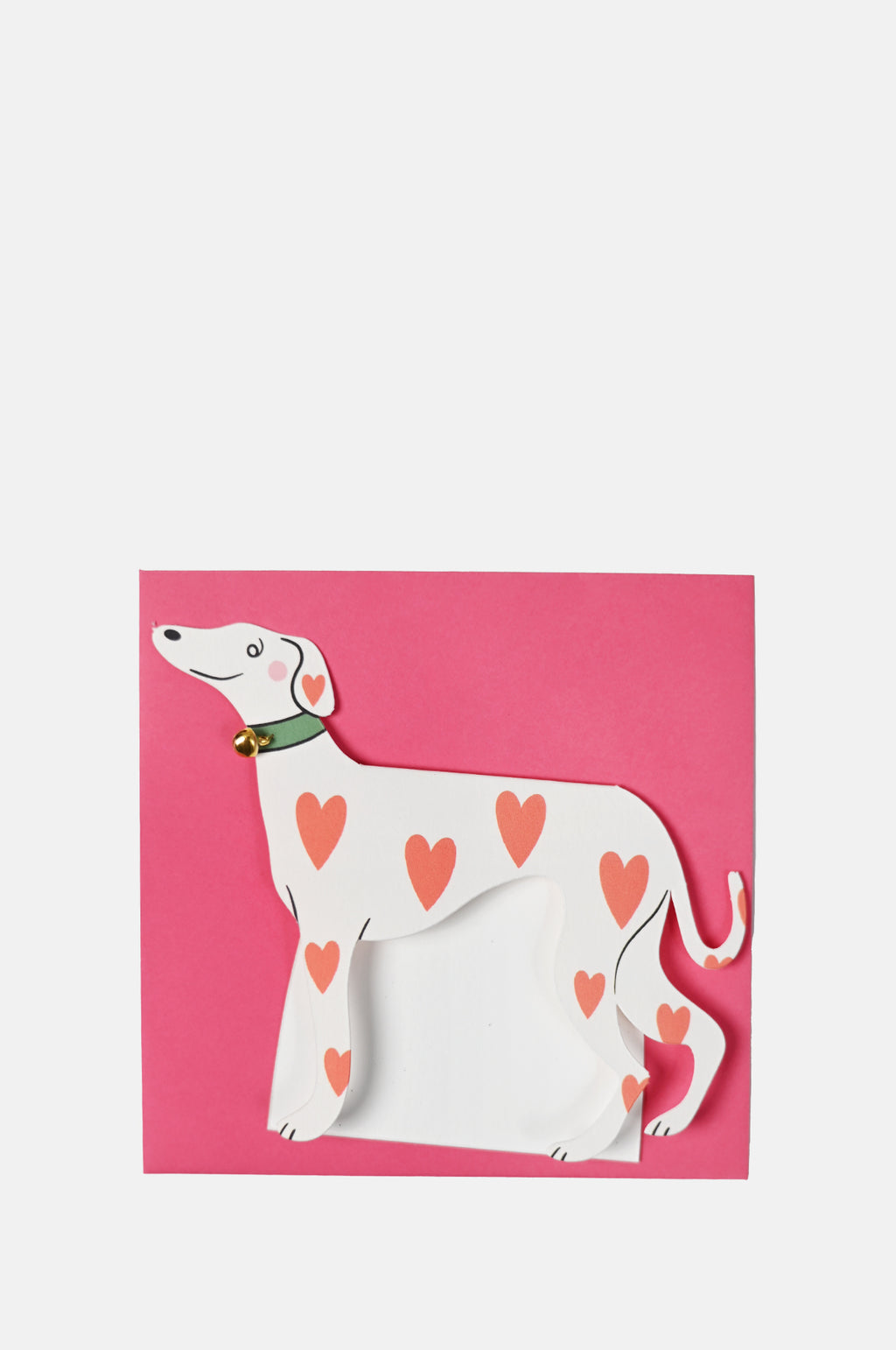 Loveheart Whippet Dog Greeting Card