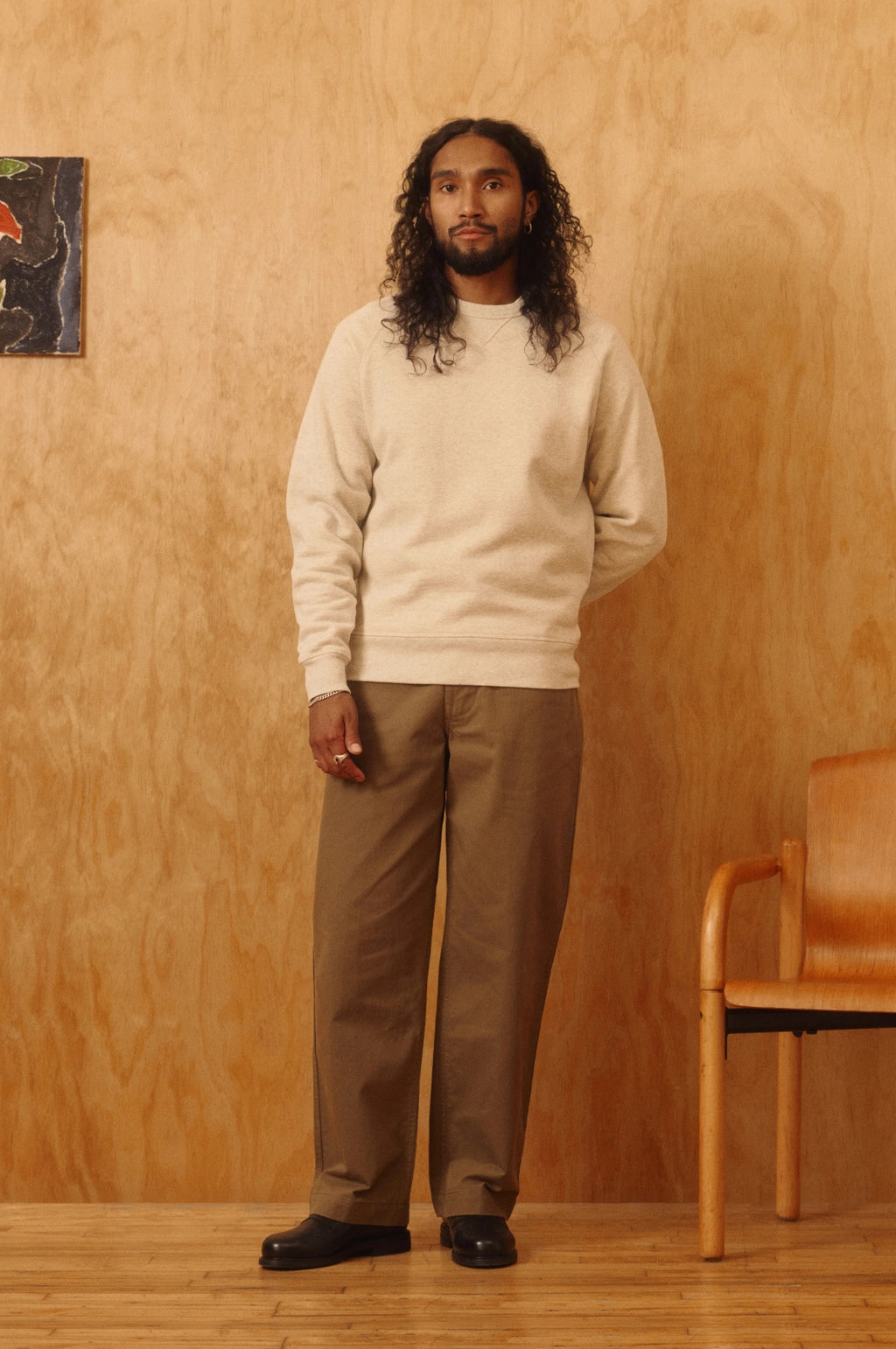 Stadium Loft Knit Crew Oat Grey