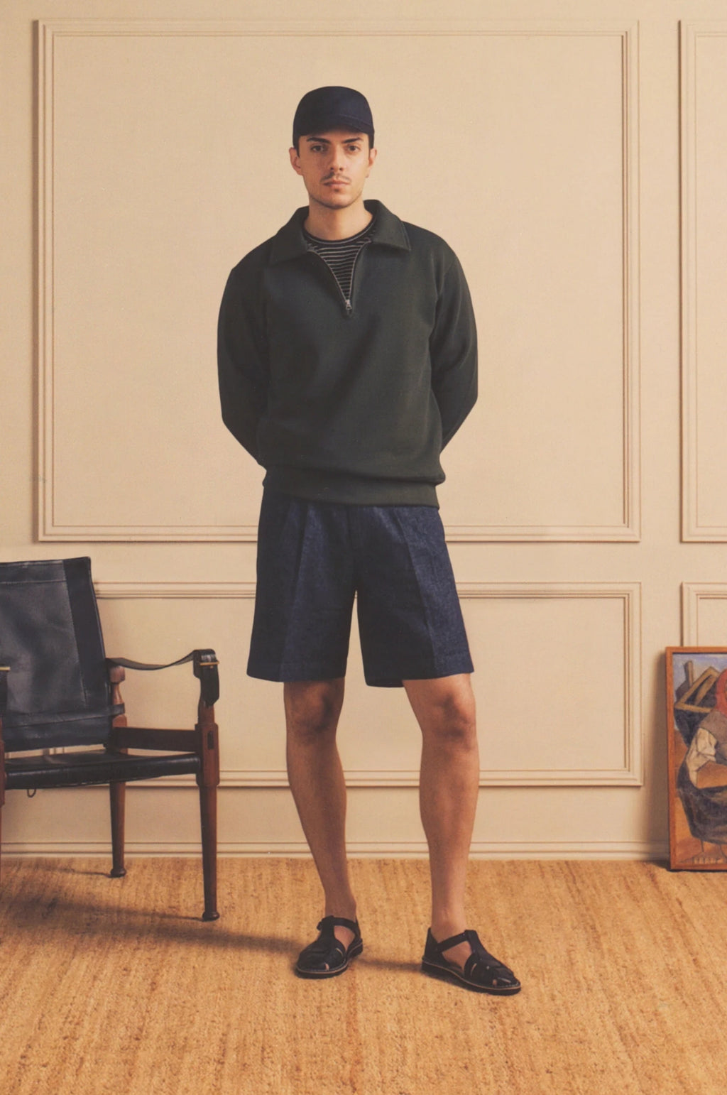 Stadium Loft Knit Quarter Zip Deep Forest