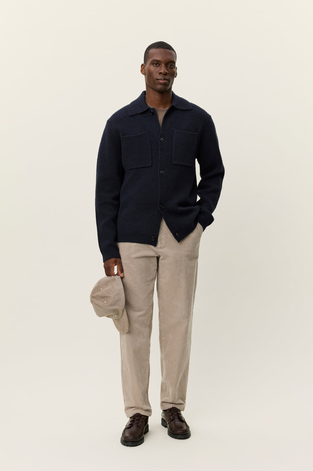 Fischer Milano Knit Overshirt Dark Navy