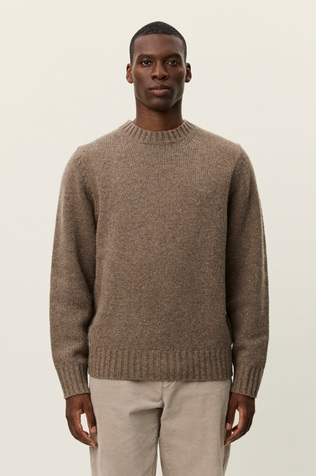 Gary Fleck Roundneck Jumper Mountain Grey Brown