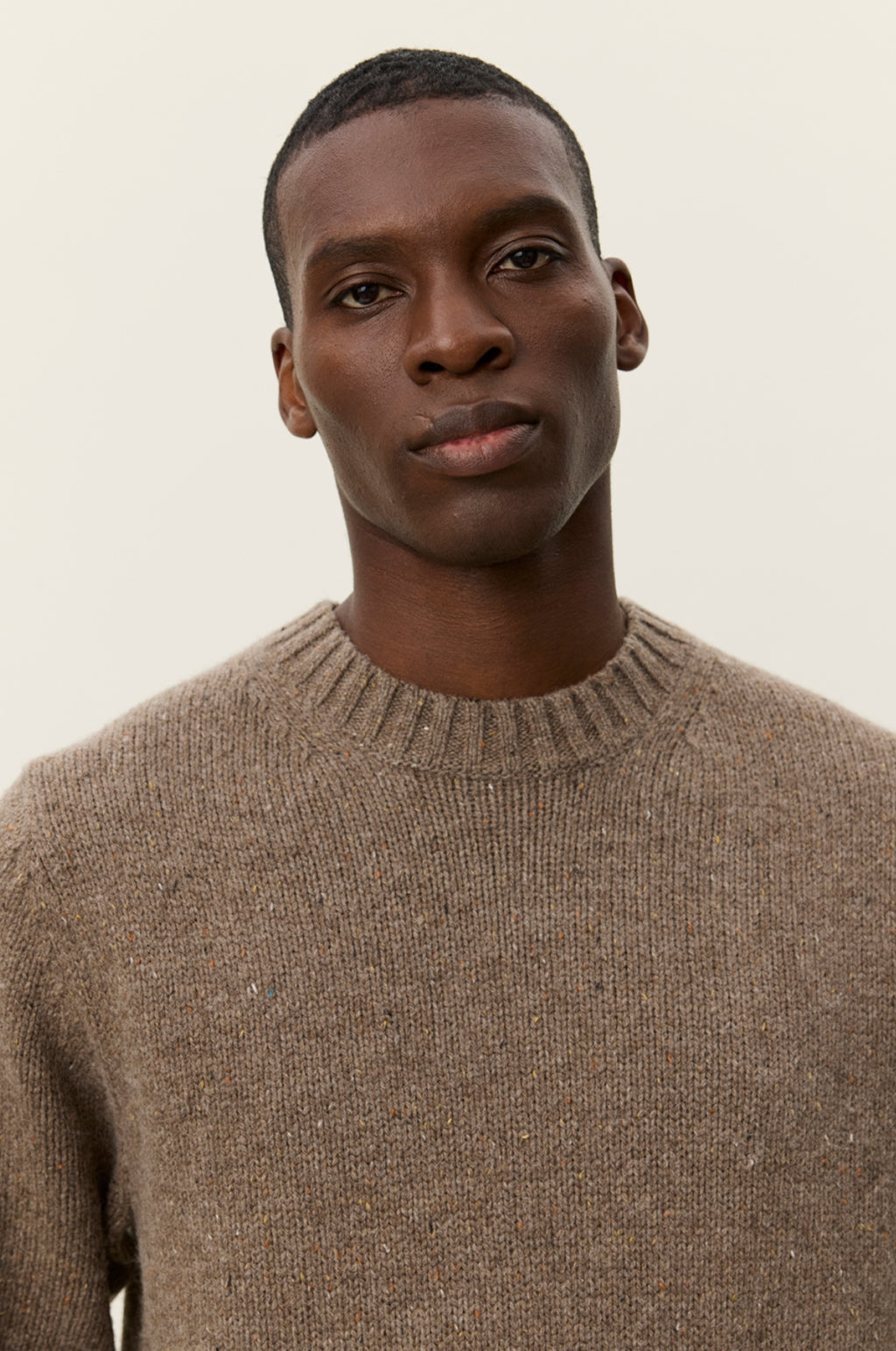 Gary Fleck Roundneck Jumper Mountain Grey Brown