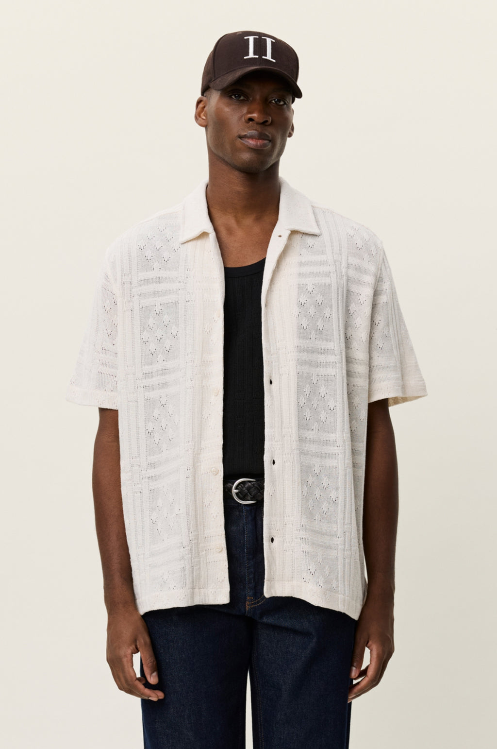 Hector Pointelle SS Shirt Eggnog White