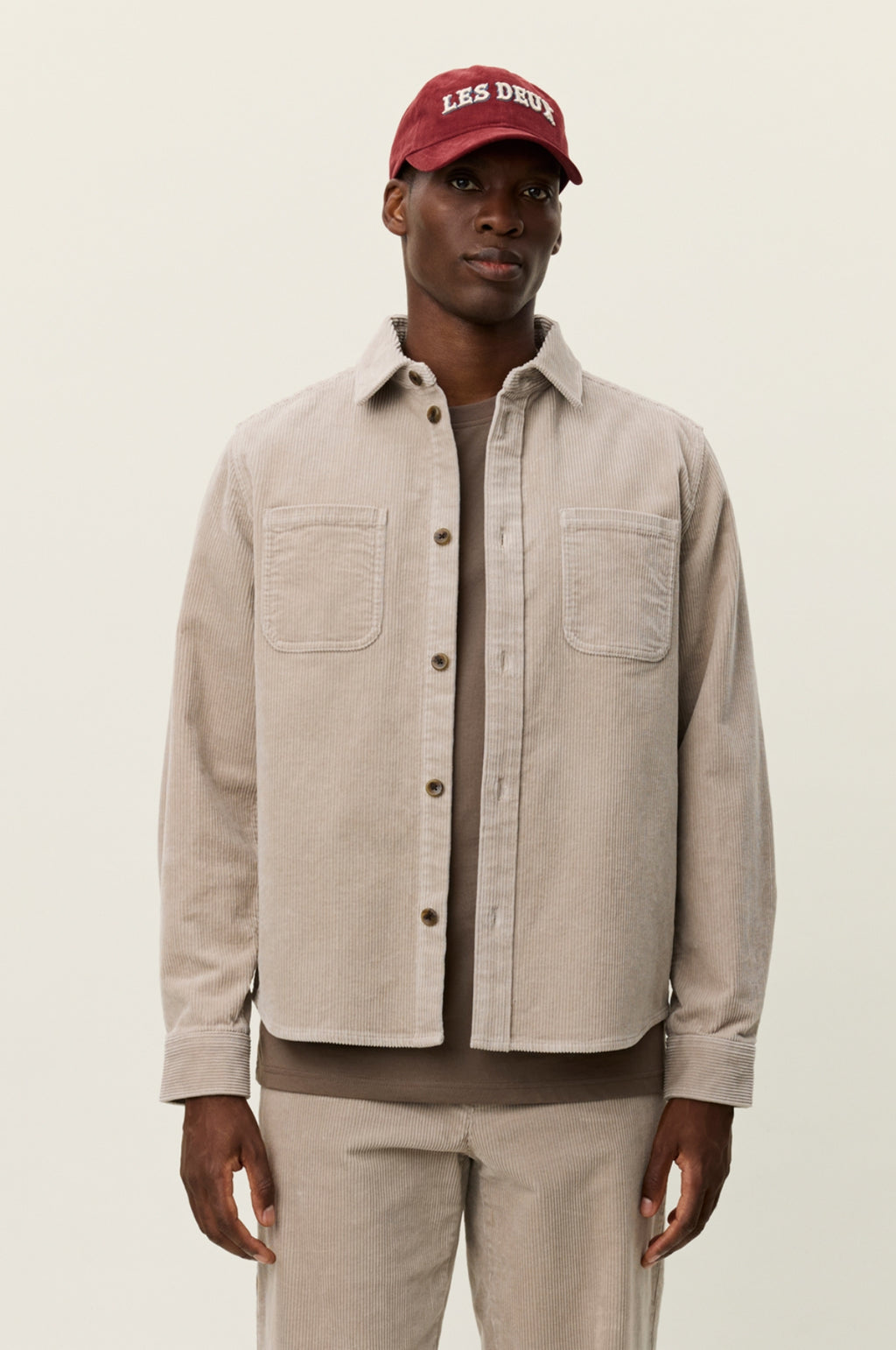 Kody Corduroy Overshirt Light Sand