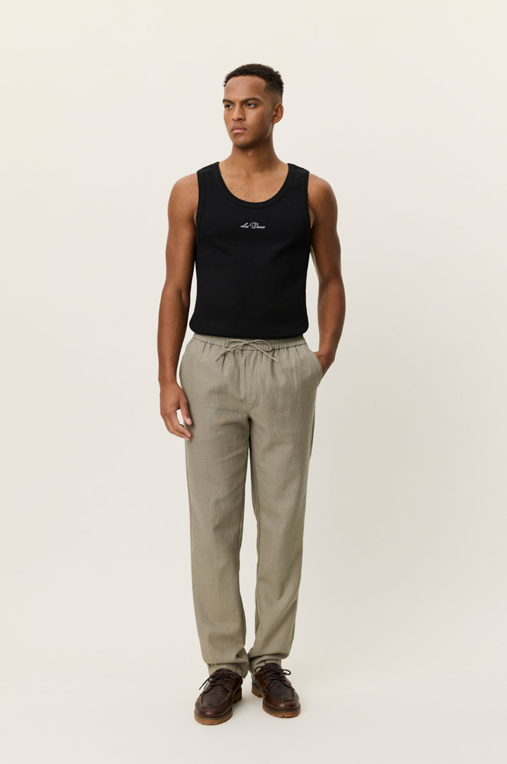 Patrick Linen Pants Laurel Oak Sand
