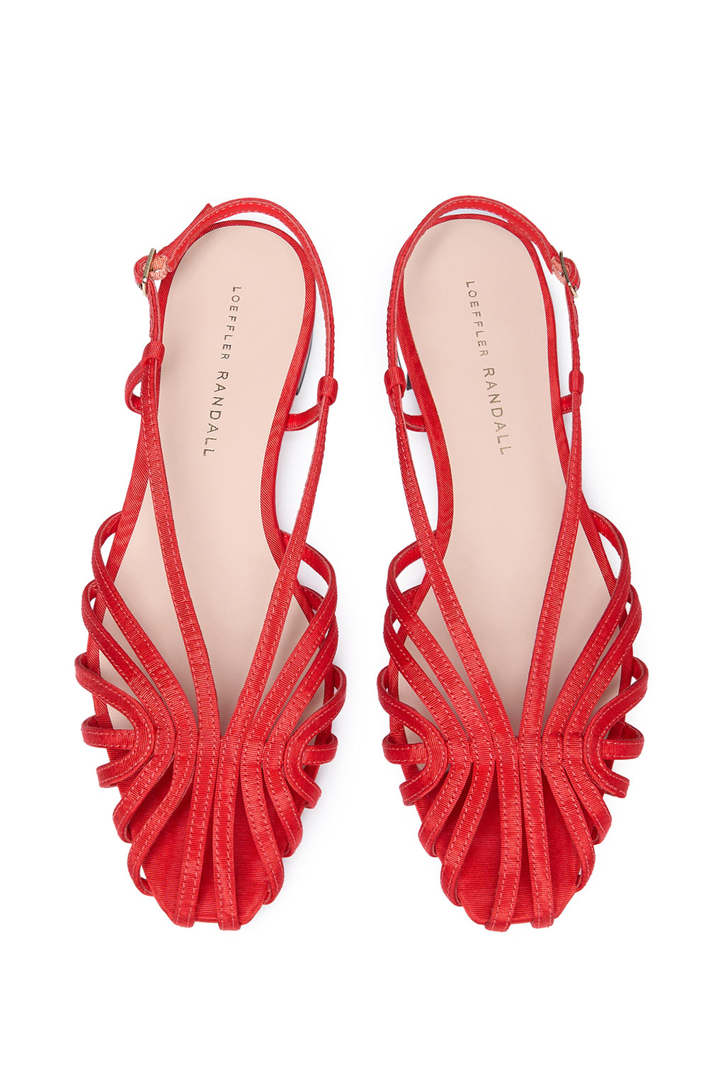Devon Lattice Slingback Sandal Red