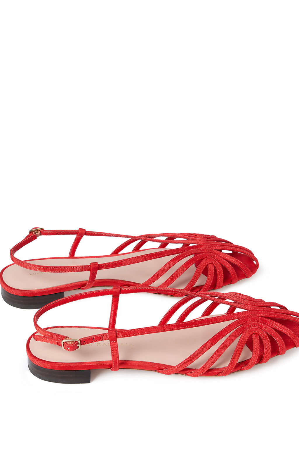 Devon Lattice Slingback Sandal Red