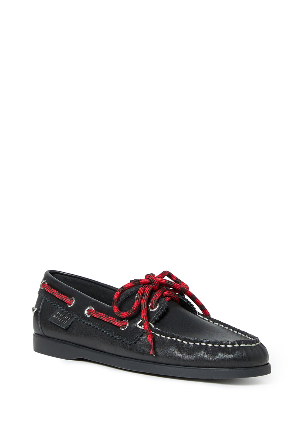 Franco Leather Boat Loafer Black