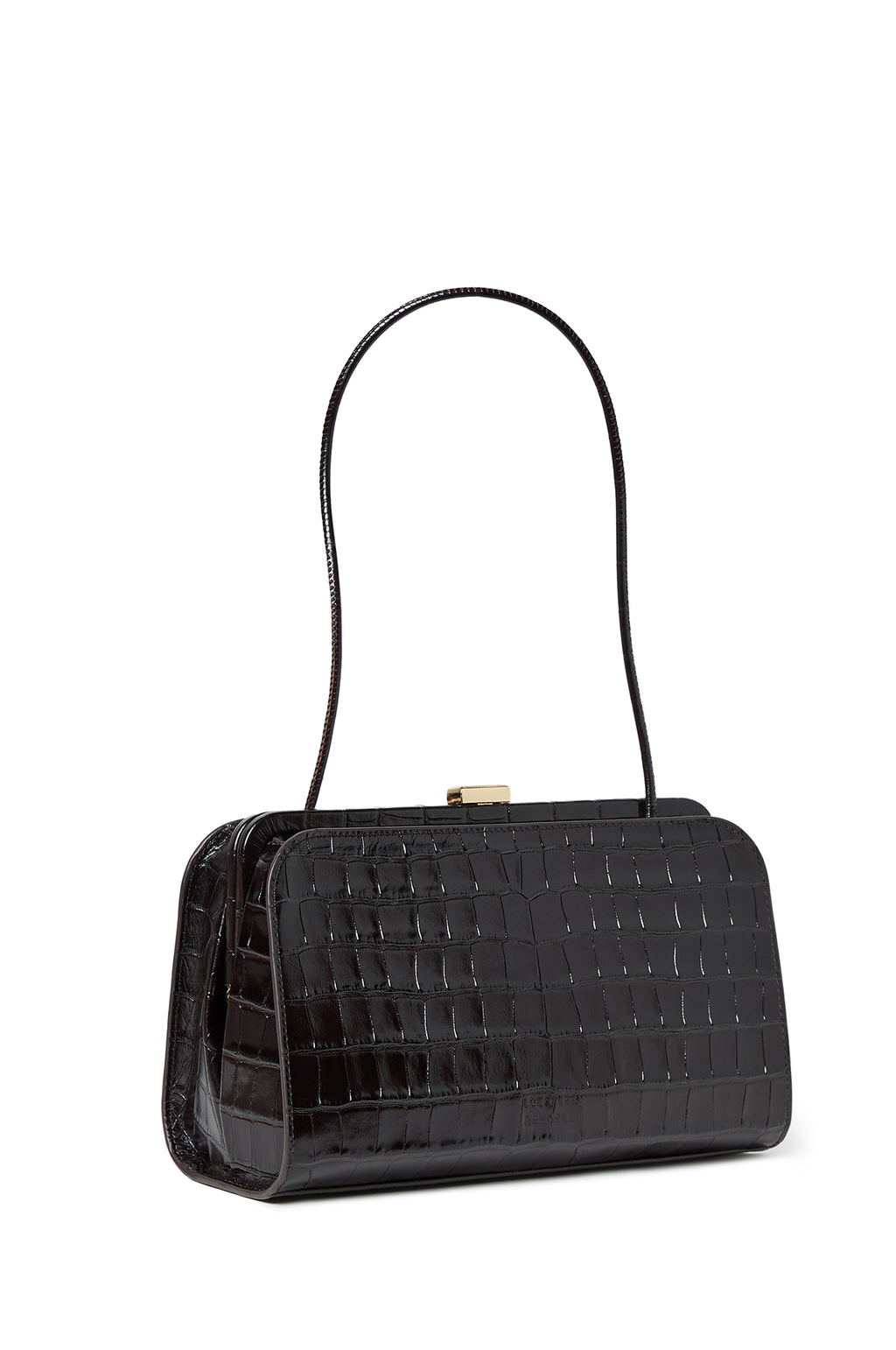 Zella Covered Frame Clutch Ebony