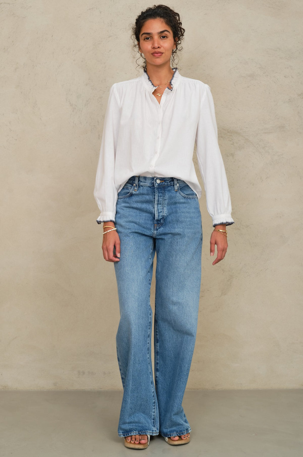 Chrissie L/S Top Ivory