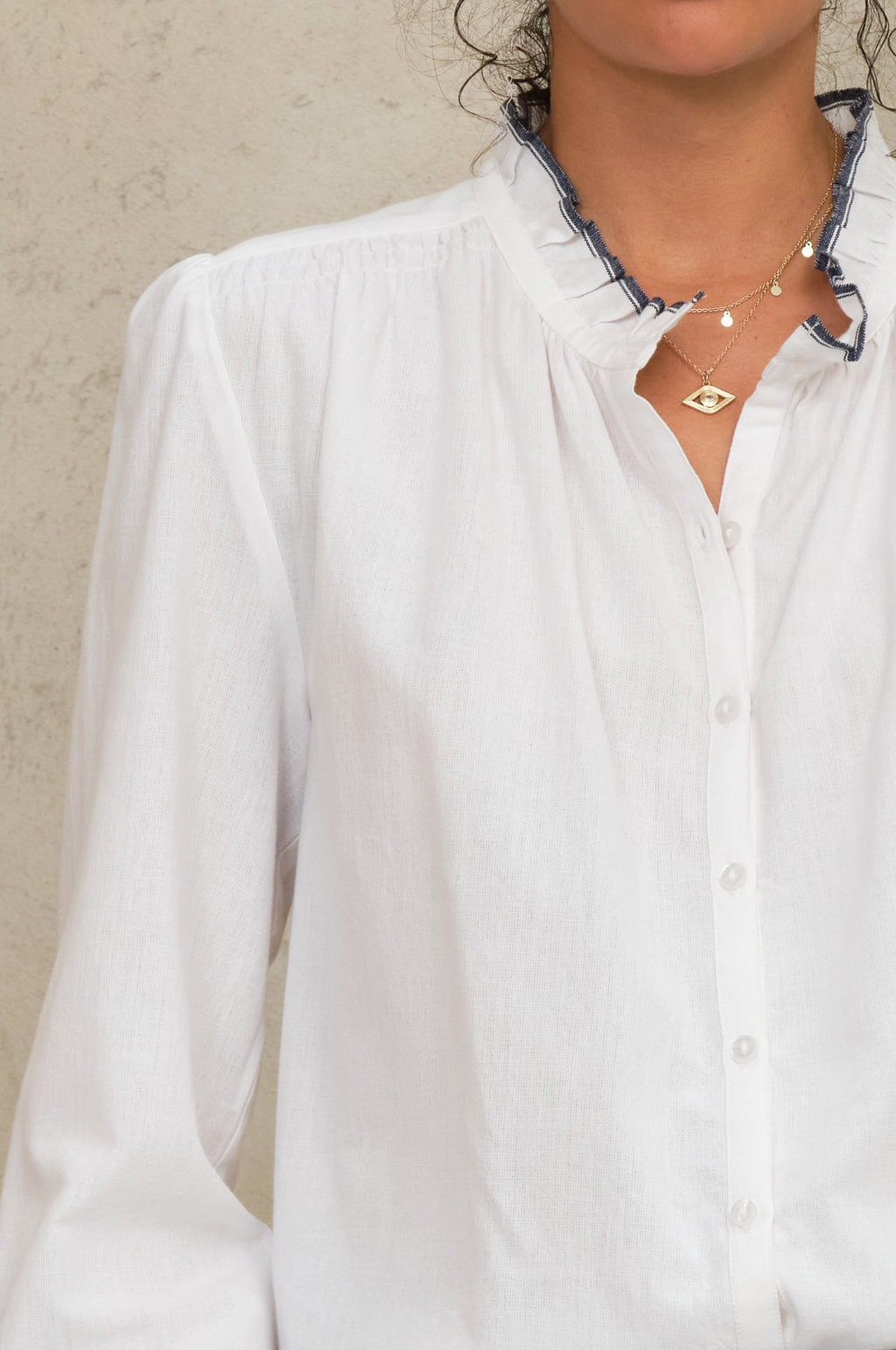 Chrissie L/S Top Ivory