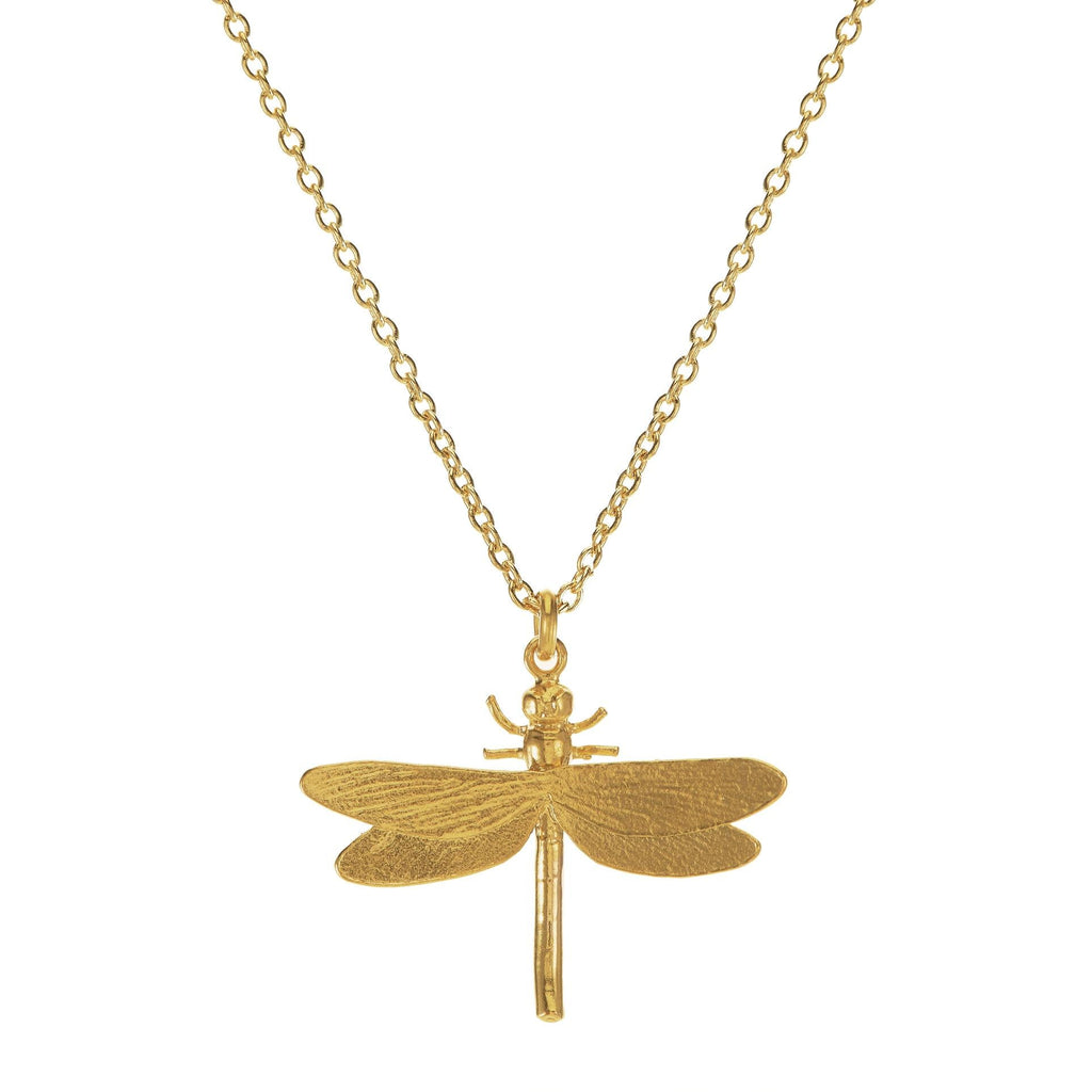 A.M. Dragonfly Necklace Gold