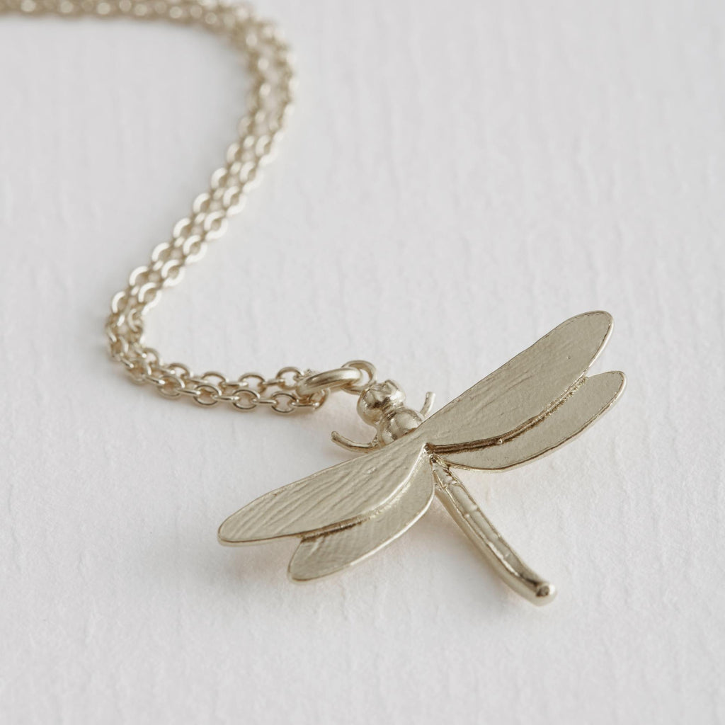 A.M. Dragonfly Necklace Silver