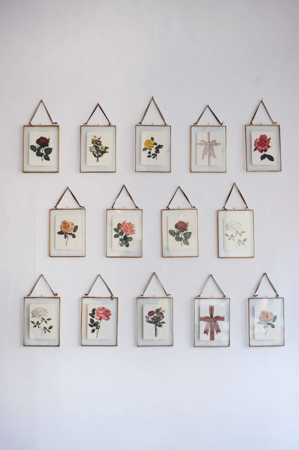 Orange Blue & Cream Bow Notecard