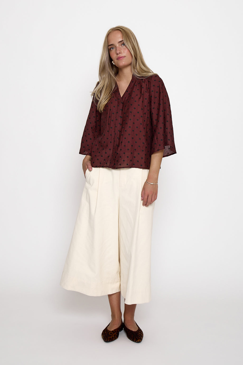 Rienne Mid Waist Pant Sand Gray