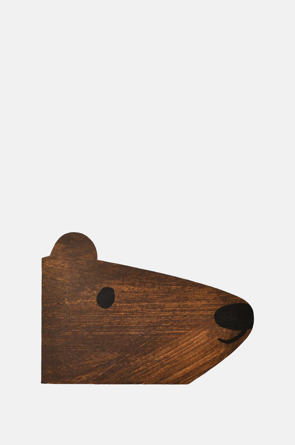 Mortlake Papers Brown Bear Shaped Greeting Card.