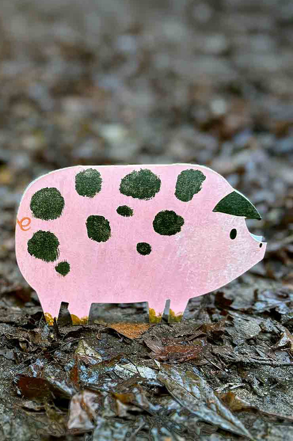 Spotty Pig Greeting Card