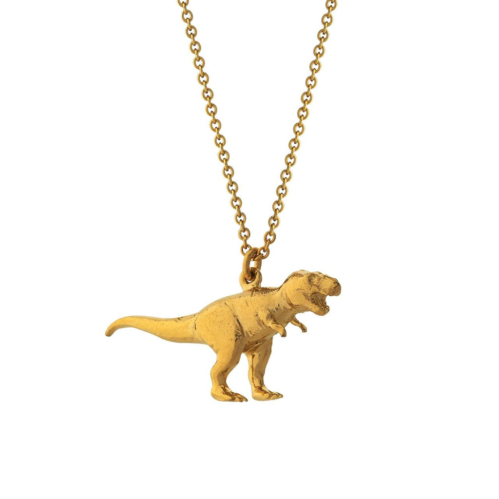 A.M. Tyrannosaurus Rex Necklace Gold