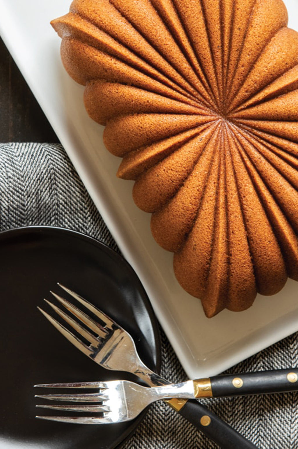 Gold Fluted Loaf Pan