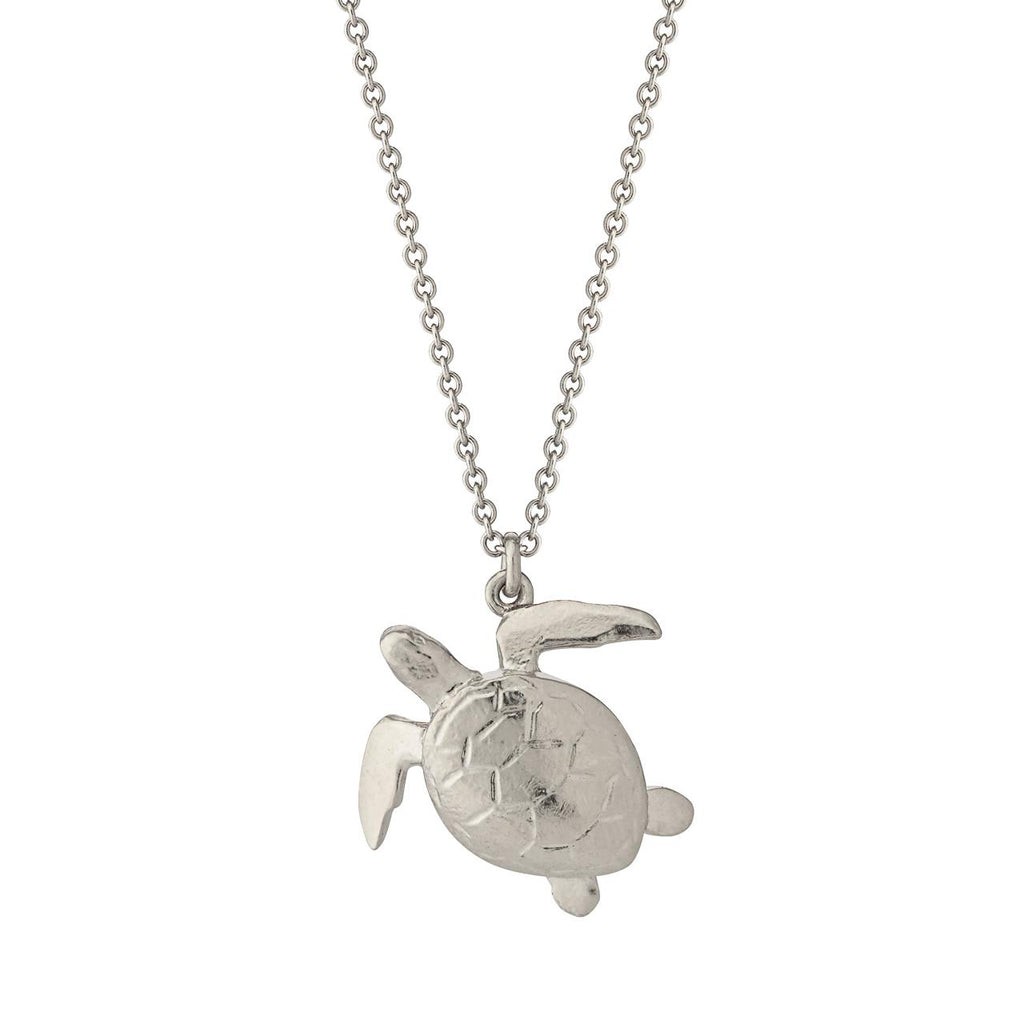 A.M. Sea Turtle Necklace Silver