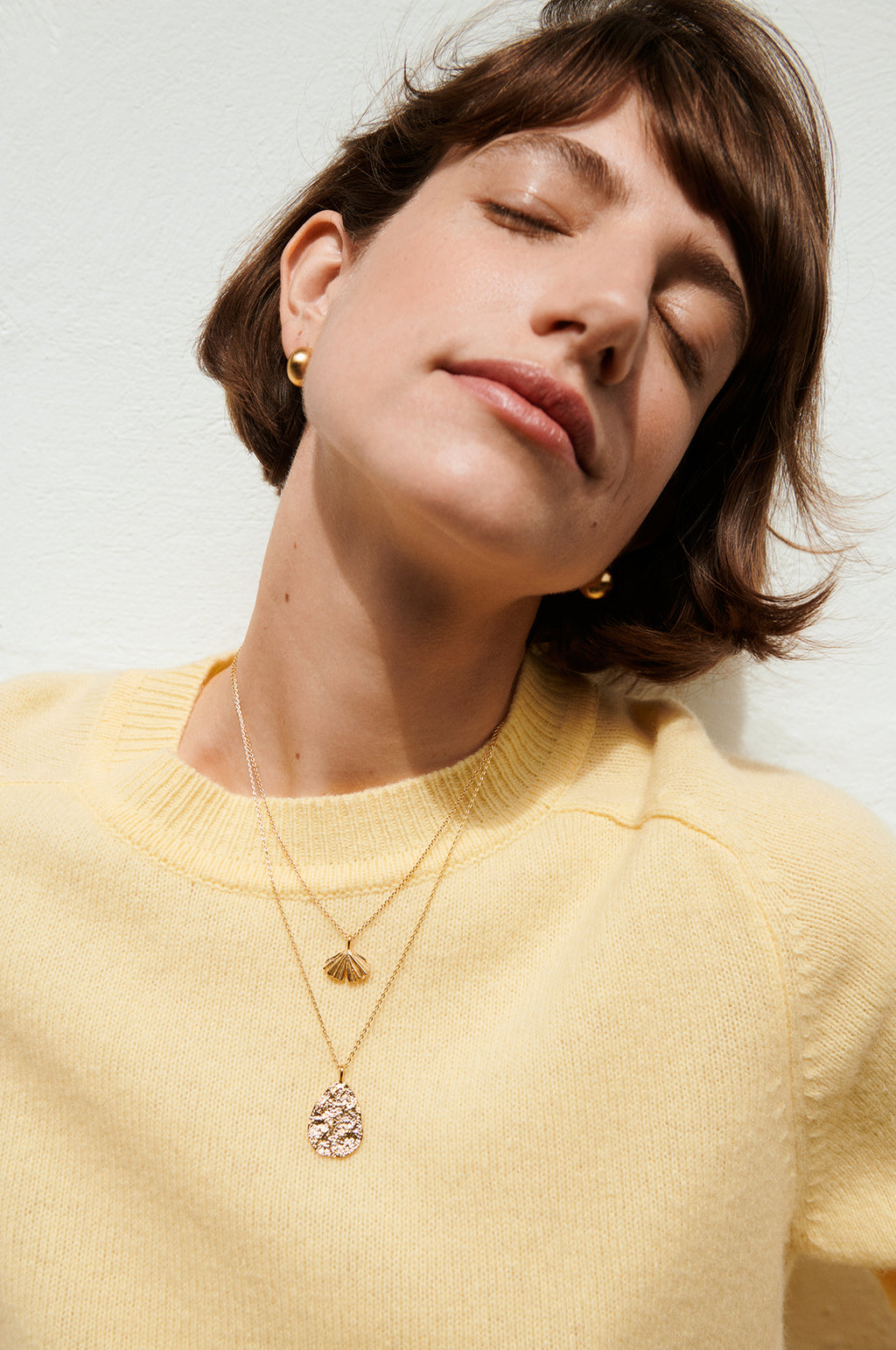 Small Echo Gold Hoop Earrings