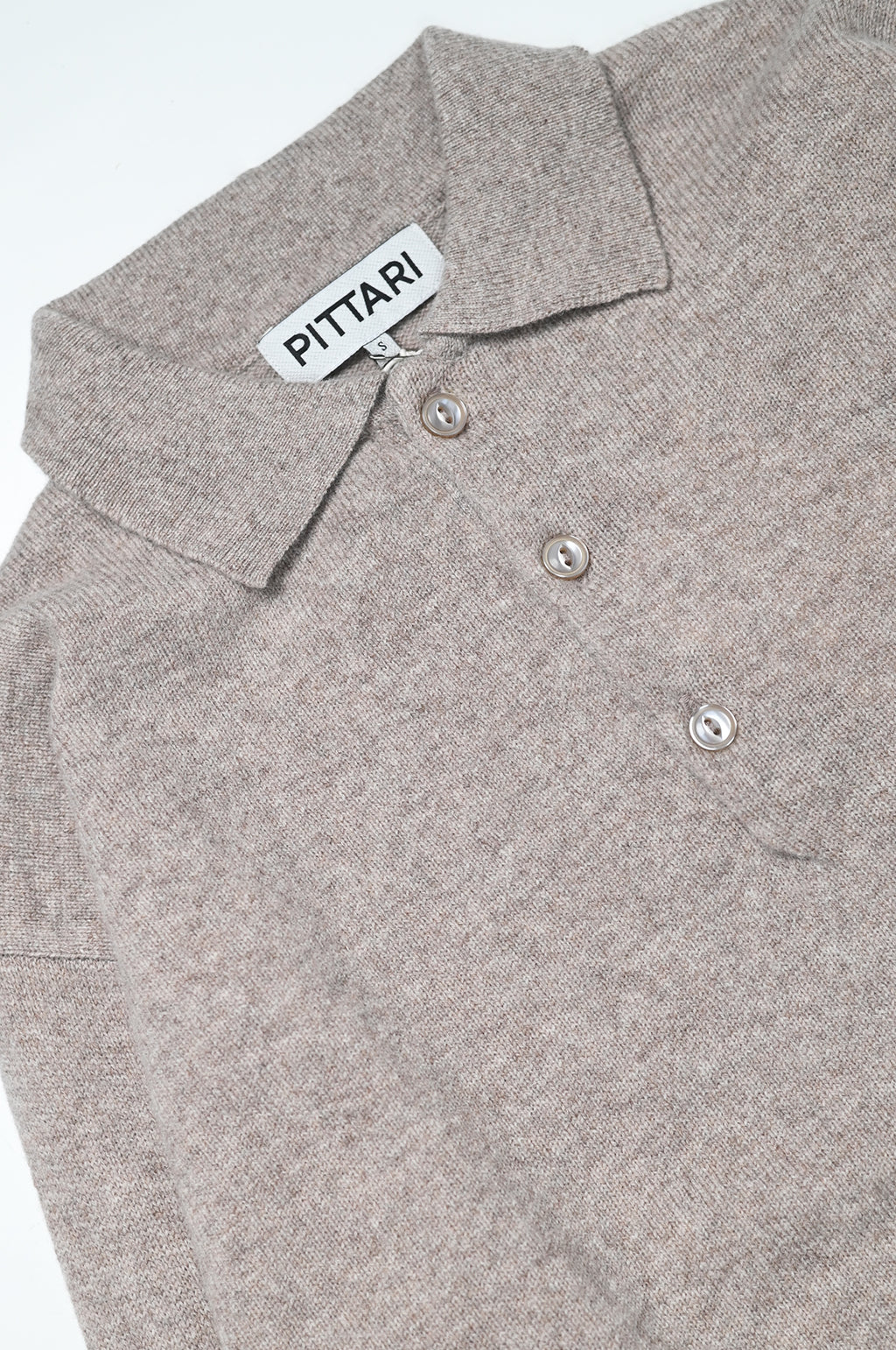 L/S Merino Polo Cobble