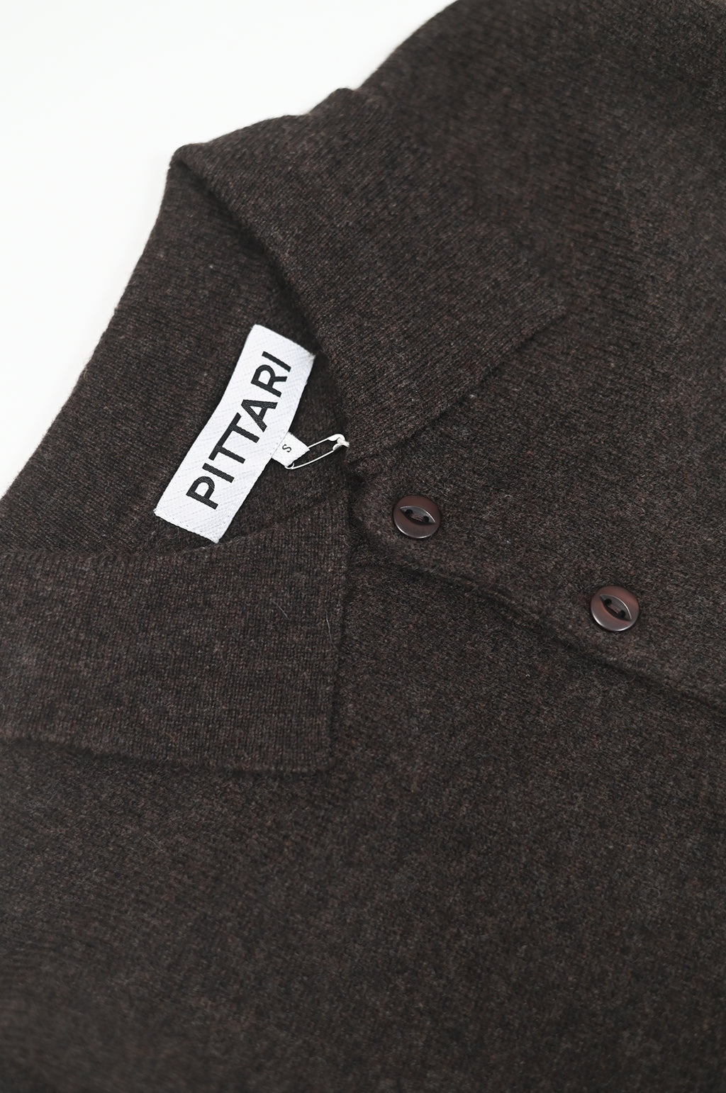 L/S Merino Polo Cocoa