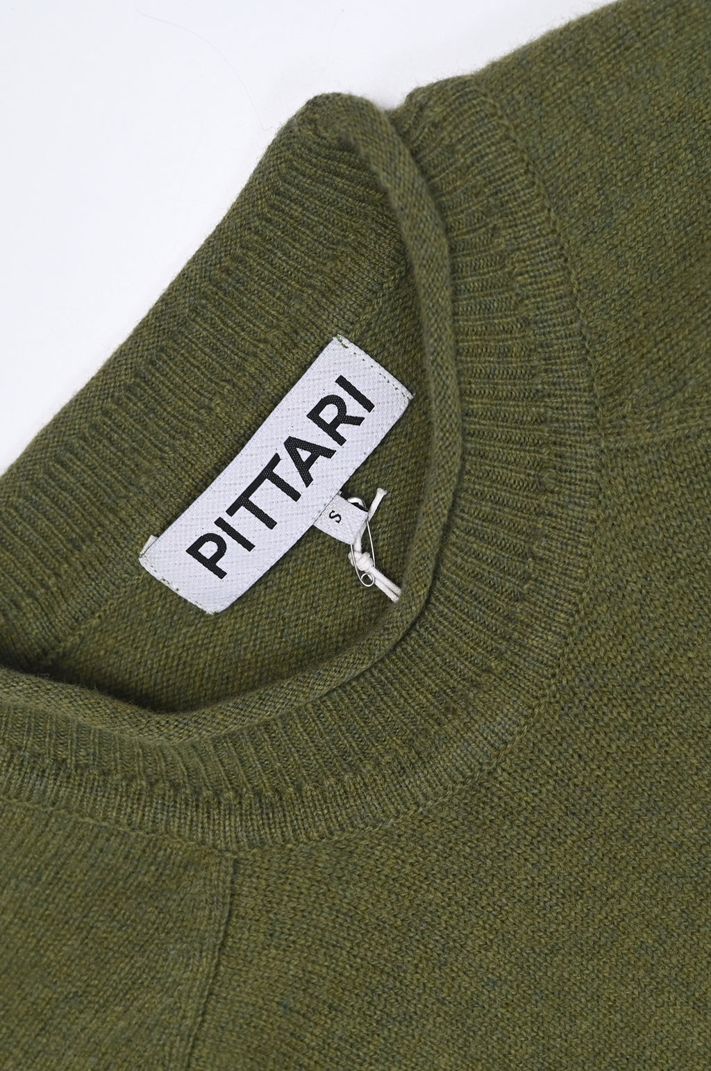 Usk Merino Crew Green Bean