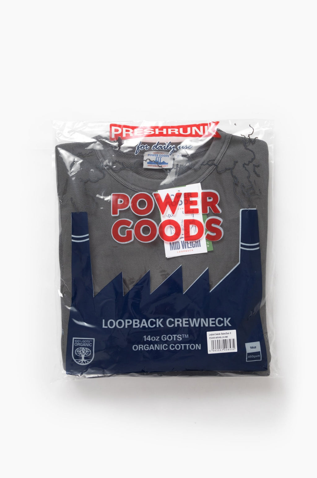 Loopback Crewneck Washed Black