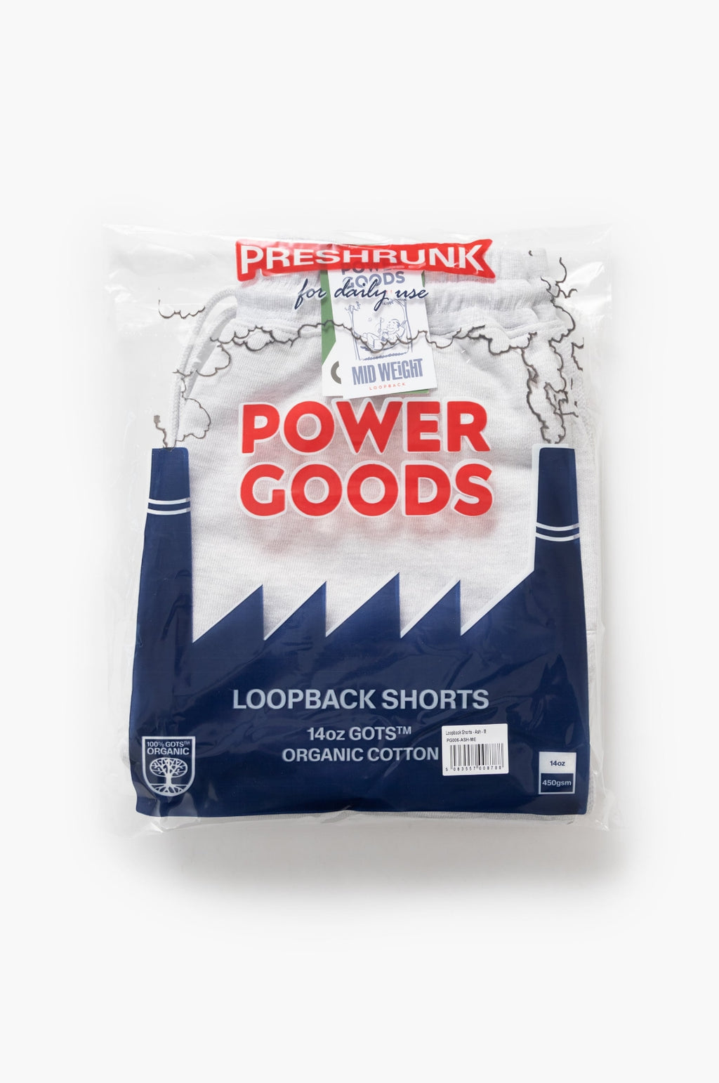 Loopback Sweat Shorts Ash