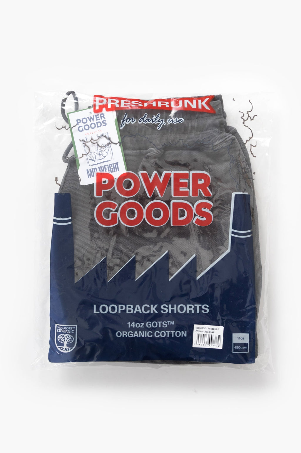 Loopback Sweat Shorts Washed Black