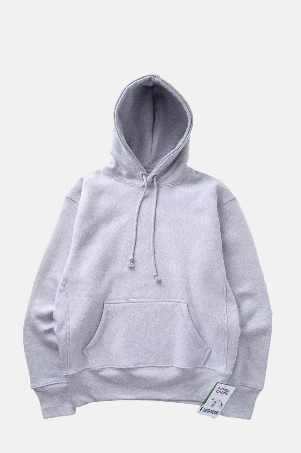 Power Goods Super Weight Hoodie Heather Grey.