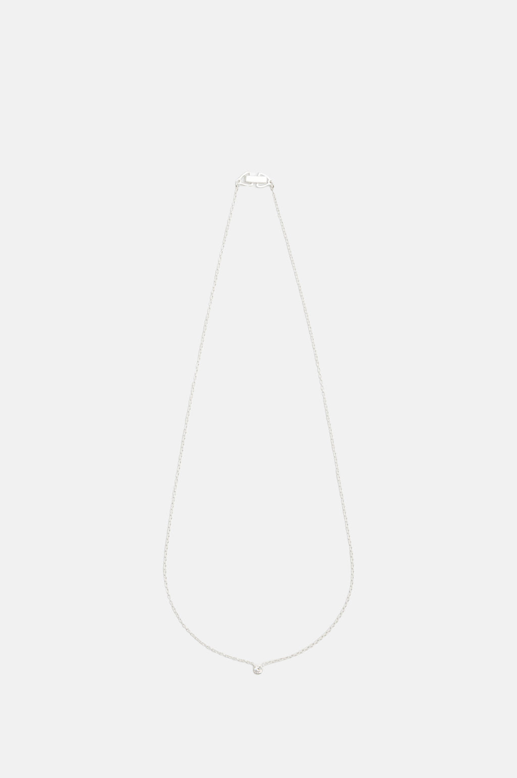 Ragbag Oda Floating Silver Necklace.