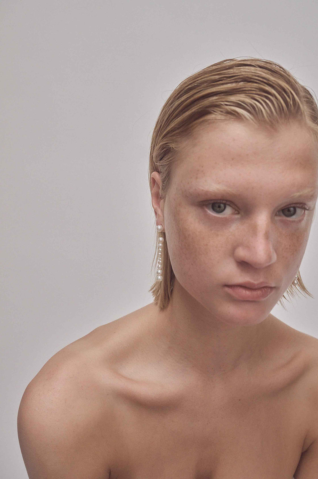 Olga Long Gold Earrings