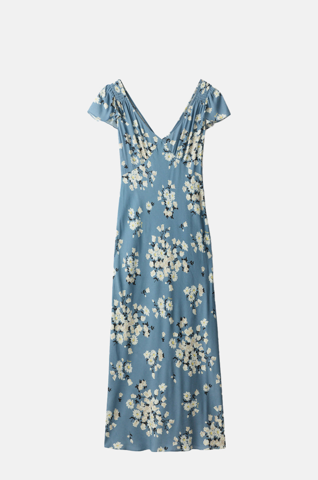 Rixo Cathy Dress Chelsea Amelia Bouquet Blue.