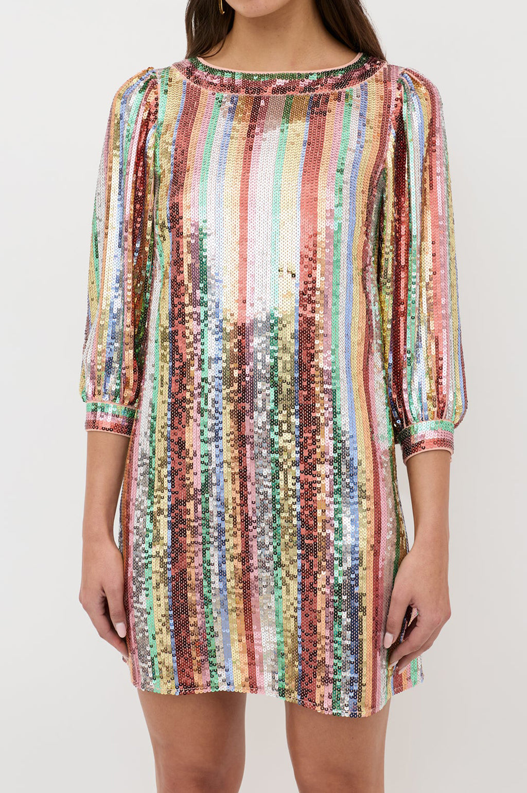 Laurie Dress Dixie Stripe Embellishment Multi